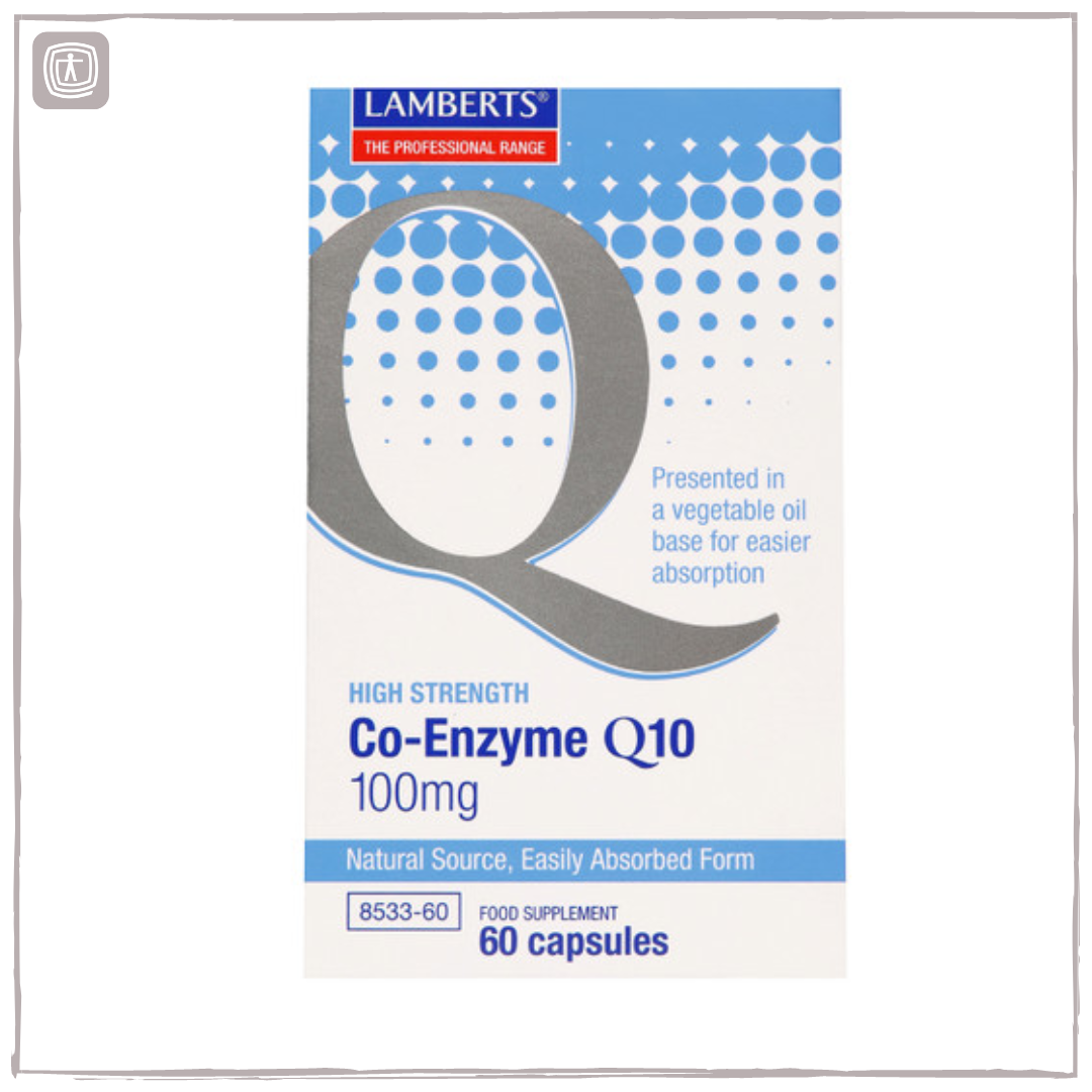 Lamberts Co-enzyme Q10 100mg (CoQ10) 60 capsules image 0