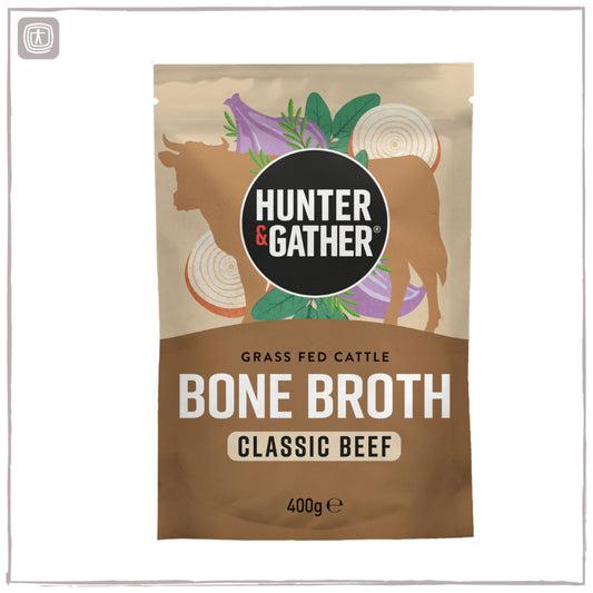 Hunter & Gather Classic Beef Bone Broth Powder 400g