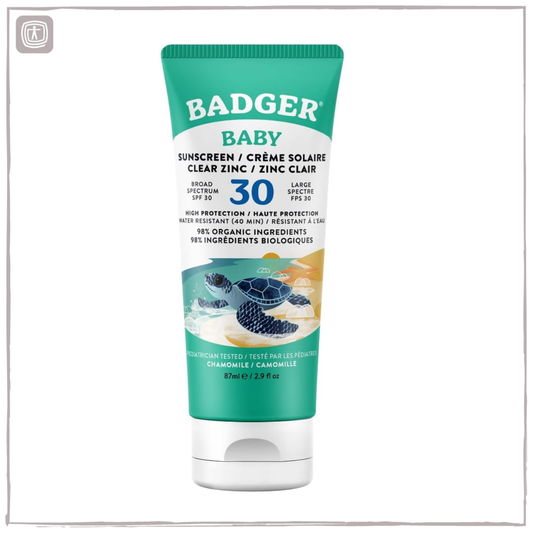 Badger Baby Clear Zinc Sunscreen SPF30   87ml